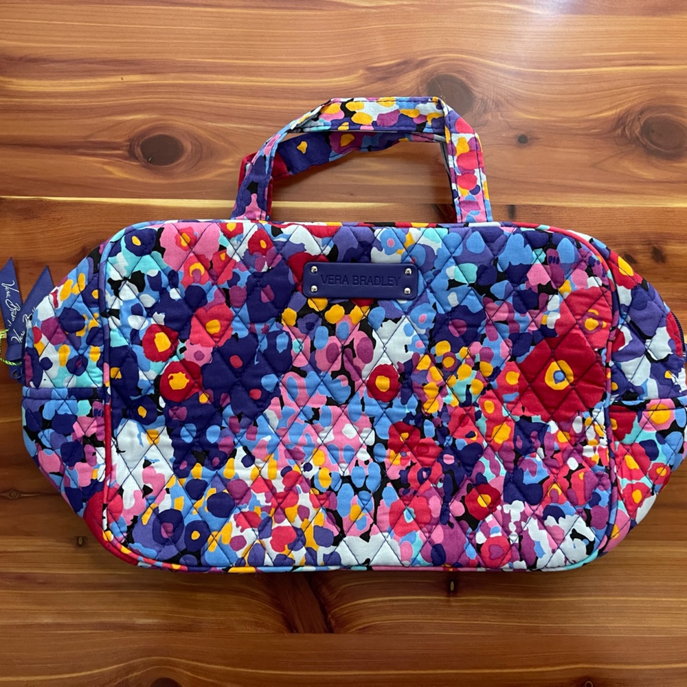 Vera Bradley large cosmetic bag